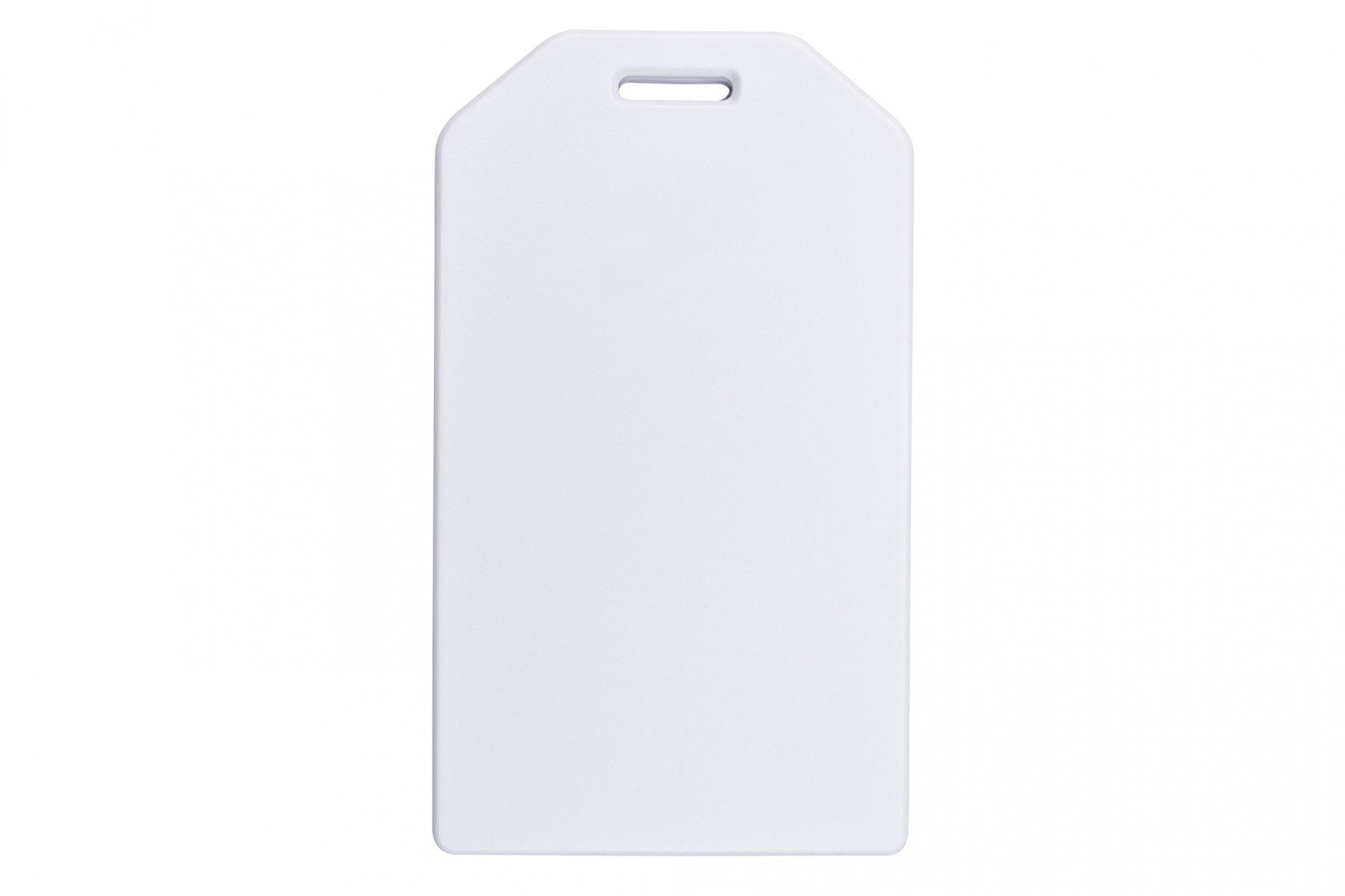 White Rigid Plastic Luggage Tag Holder