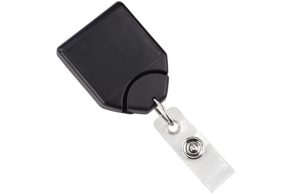 Black B REEL® Badge Reel With Swivel Belt Clip 2120-8001 - Front