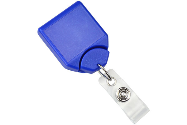 Metallic Blue B REEL® Badge Reel With Swivel Belt Clip 2120-8002 - Front