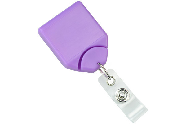 Purple B REEL® Badge Reel With Swivel Belt Clip 2120-8012 - Front