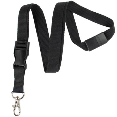 Black Detachable Breakaway Lanyard - 2138-3621