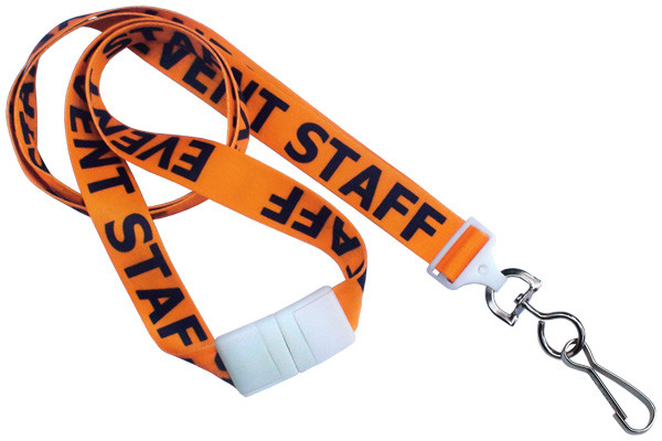Event Staff" 5/8" (16 mm) Pre-Printed Lanyards 2138-5200