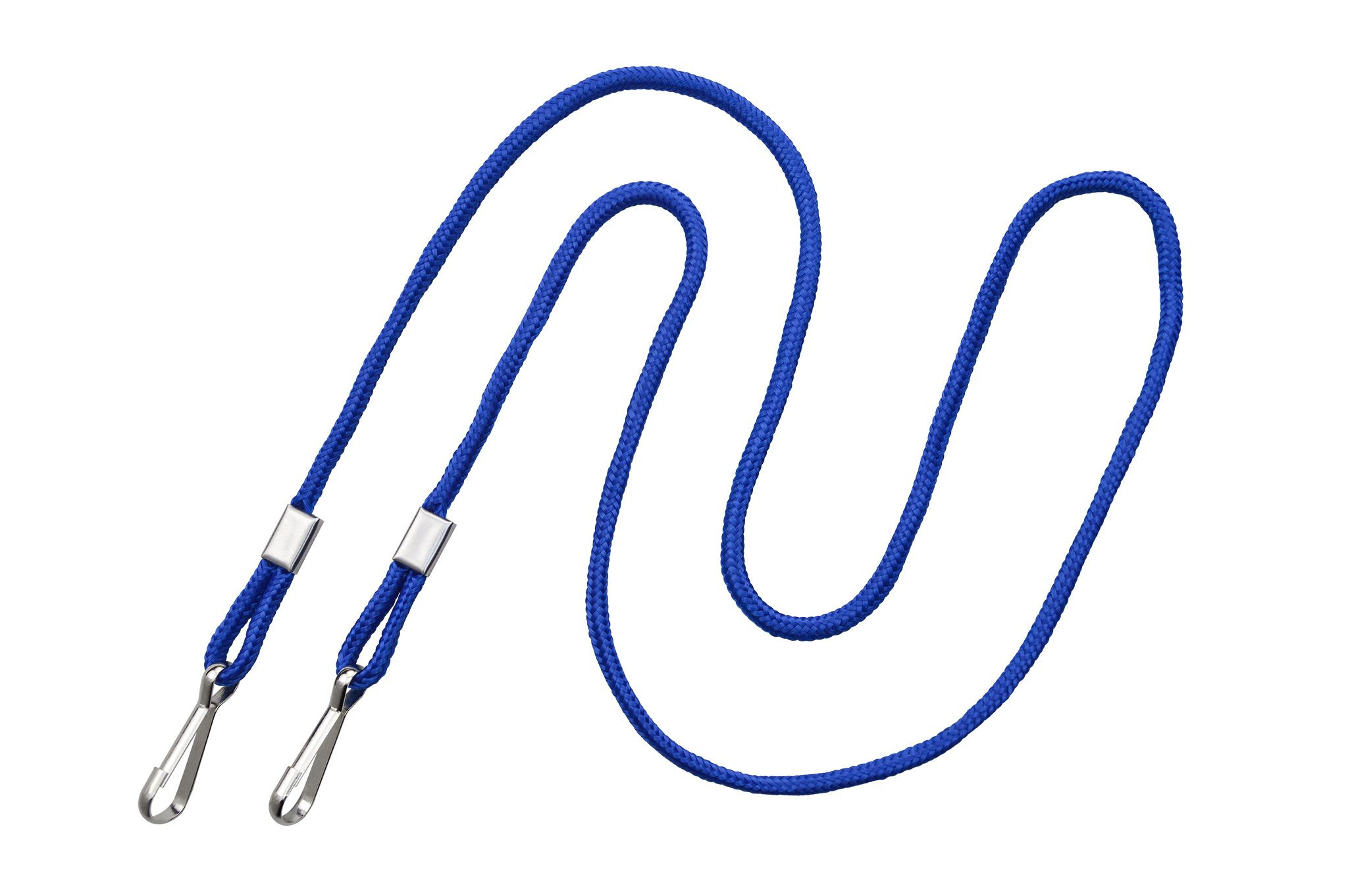 Royal Blue Open Ended Lanyard with Two Swivel Hooks