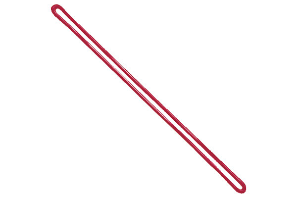 Red 9" Plastic Loop Strap