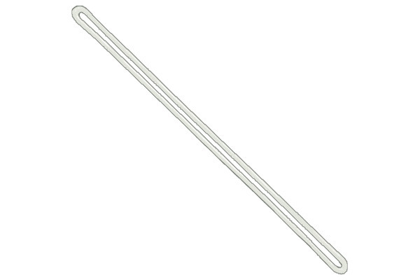 White 9" Plastic Loop Strap