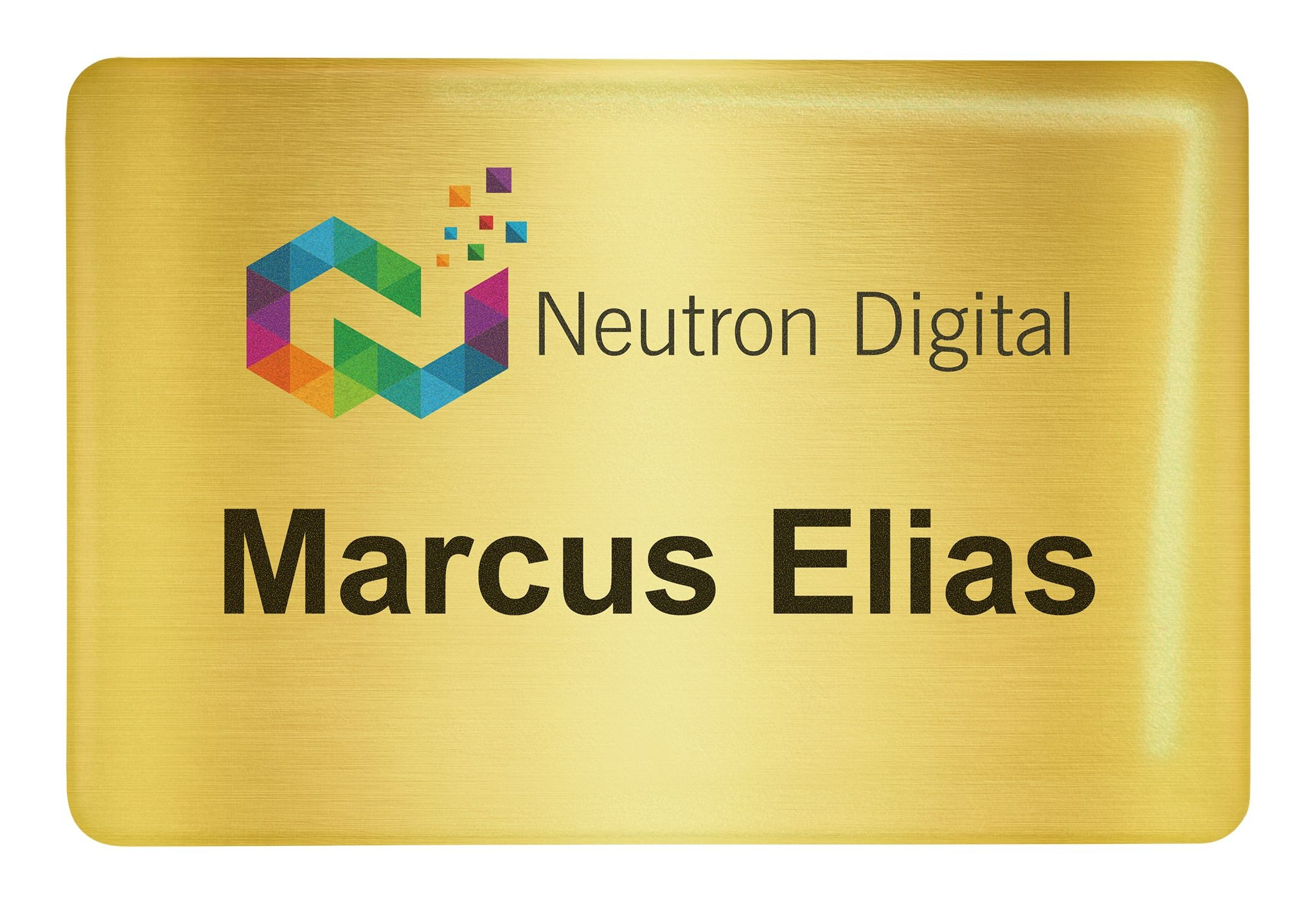 2 x 3" Metal Digiline Badge with Magnet