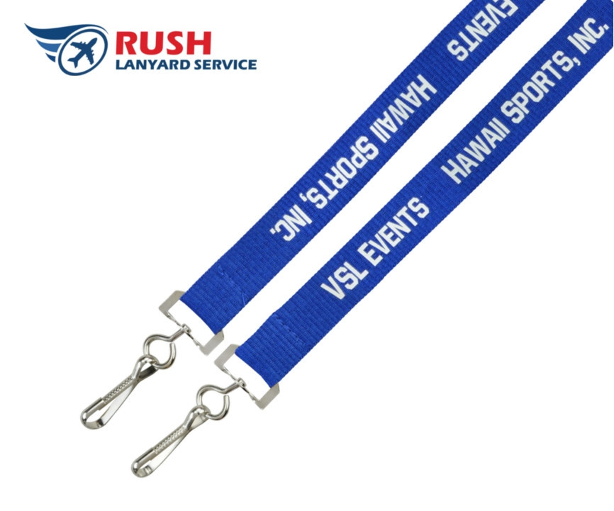 ELSS-34-EX Custom Silk Screen Event Lanyard (3/4", Rush Lanyard Service)