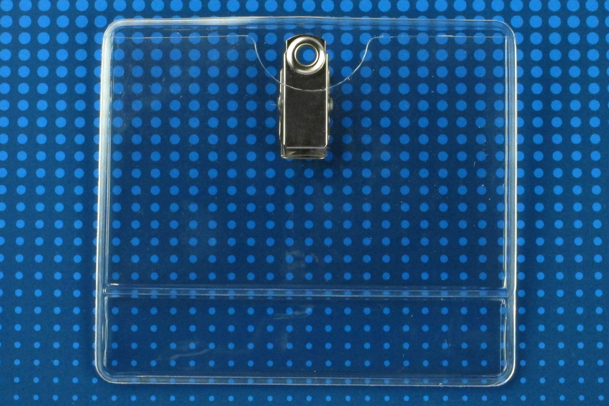 Premium Vinyl Horizontal Clip-on Display Holder, 3.4" x 2.25"