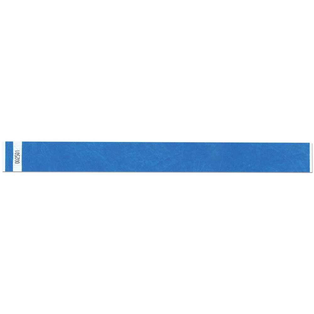 Blue Tyvek® Wristbands 1" x 10"