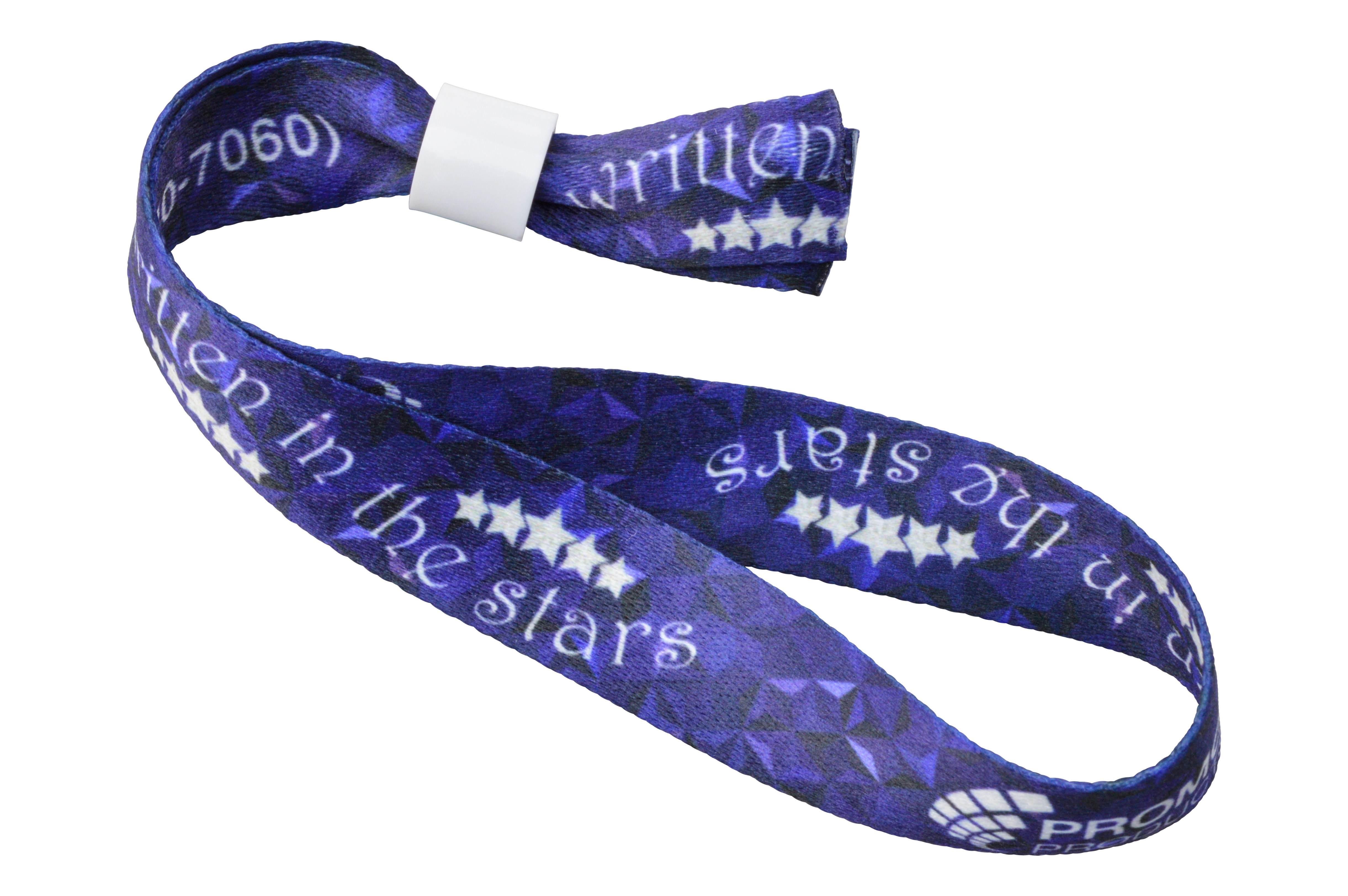 Secure Closure Dye-Sub Wristband with White Closure