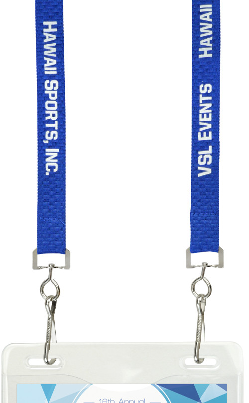 ELSS-58 Silk Screen Custom Event Lanyard (5/8")