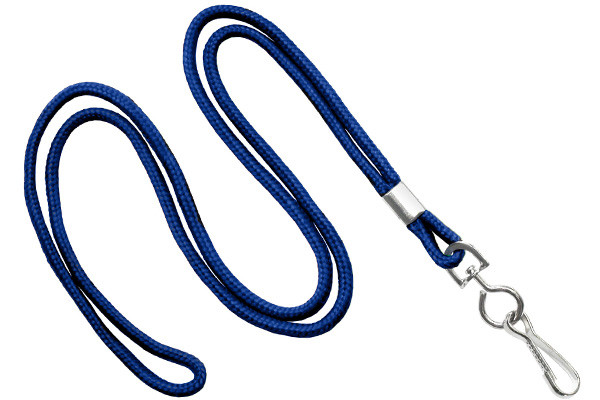 Royal Blue 1/8" Lanyard with Swivel Hook NL-7S-RBLU