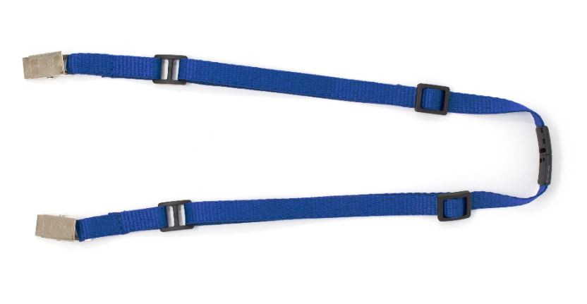 Adjustable Mask Holder Lanyard - Royal Blue