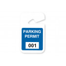 Blue plastic parking permit - 05199