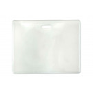 Vinyl Horizontal Proximity Card Holder with Frosted Back, 3.7" x 2.5"