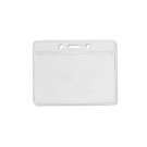 Horizontal Badge Holder with Clear Color Bar, Data/Credit Card Size