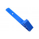 Royal Blue Plastic Strap Clip with Knurled Thumb-Grip