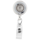 Translucent Clear Badge Reel with Clear Vinyl Strap & Spring Clip 2120-4730