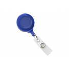 Royal Blue Badge Reel with Clear Vinyl Strap & Swivel Spring Clip