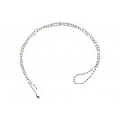 Nickel-Plated Steel Beaded Neck Chain, Length 24" (609mm)