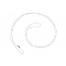 White Plastic Beaded Neck Chain, Length 36" (914mm), Bead Size 25mm