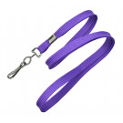 Purple 3/8" (10 mm) Lanyard with Black-Oxide Swivel Hook