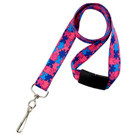 Autism Awareness Lanyard - Pink/Blue/Navy