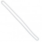 White 6" Plastic Loop Strap - 2410-2008