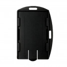 Black NextLife™ Fully-Compostable Rigid Vertical/Horizontal Multi-Card Badge Holder, 2.56” x 3.92”
