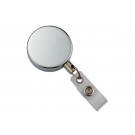 Chrome Metal Case Badge Reel - Wire Cord