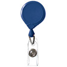 Royal Blue Classic Mini-Bak Badge Holder Reel Id With Strap And Slide Clip 505-MB-RBLU