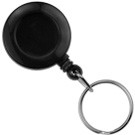 Round Badge Reel With Key Ring And Slide Clip