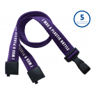 DYES-PL38-5 Silk Screen Custom Recycled P.E.T. Lanyard (3/8", 5-Day Shipping)