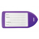 Neon Purple Rigid Plastic Luggage Tag Holder