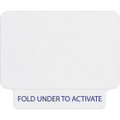 1-day single-piece adhesive One-Step® badge (thermal printable)