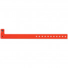 Day Glow Red Vinyl Wristbands 3/4"x 10.5"