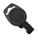Black Non-Magnetic Badge Reel with Plastic Clip