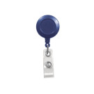 Blue Badge Reel with Clear Vinyl Strap & Spring Clip