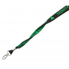 PW2T10-1 Custom Woven 2Tone Polyester Lanyard with Breakaway (1")