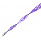 PW2T10-34 Custom Woven 2Tone Polyester Lanyard with Breakaway (3/4")