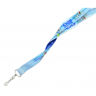 PD10-34 Custom Dye-Sublimated Flat Smooth Polyester Lanyard (3/4")