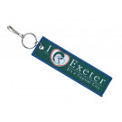 Custom Woven-In Key Tag with Split Ring with J-Hook (1.18" x 5.12")