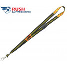 PD10-38-EX Dye-Sublimated Custom Flat Smooth Polyester Lanyard (3/8", Rush Lanyard Service)