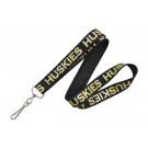 PH10-GI-58 Silk Screen Custom Glitter Ink Lanyard (5/8")