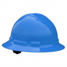 Quartz Full Brim Hard Hat (Blue, 6-Point Suspension)