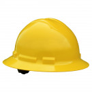 Quartz Full Brim Hard Hat (Yellow, 6-Point Suspension)