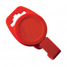 Red Non-Magnetic Badge Reel with Plastic Clip