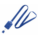 Royal Blue SlimReel™ System Lanyard/Badge Reel Combination (3/8")
