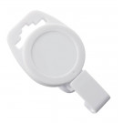 White Non-Magnetic Badge Reel with Plastic Clip