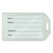 Frosted Rigid Plastic Luggage Tag Holder